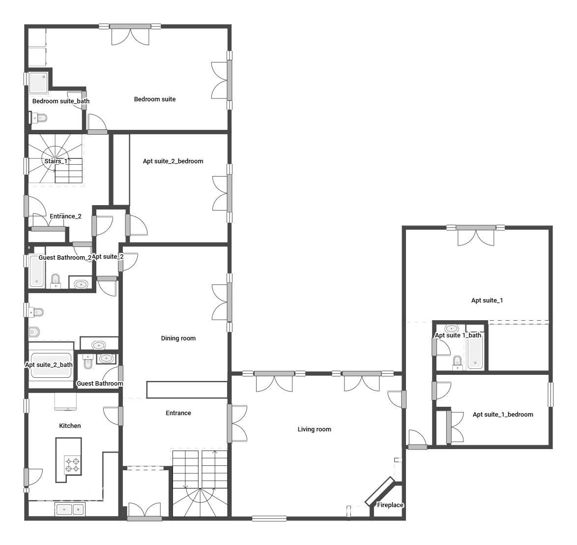 Grundrisse Erdgeschoss